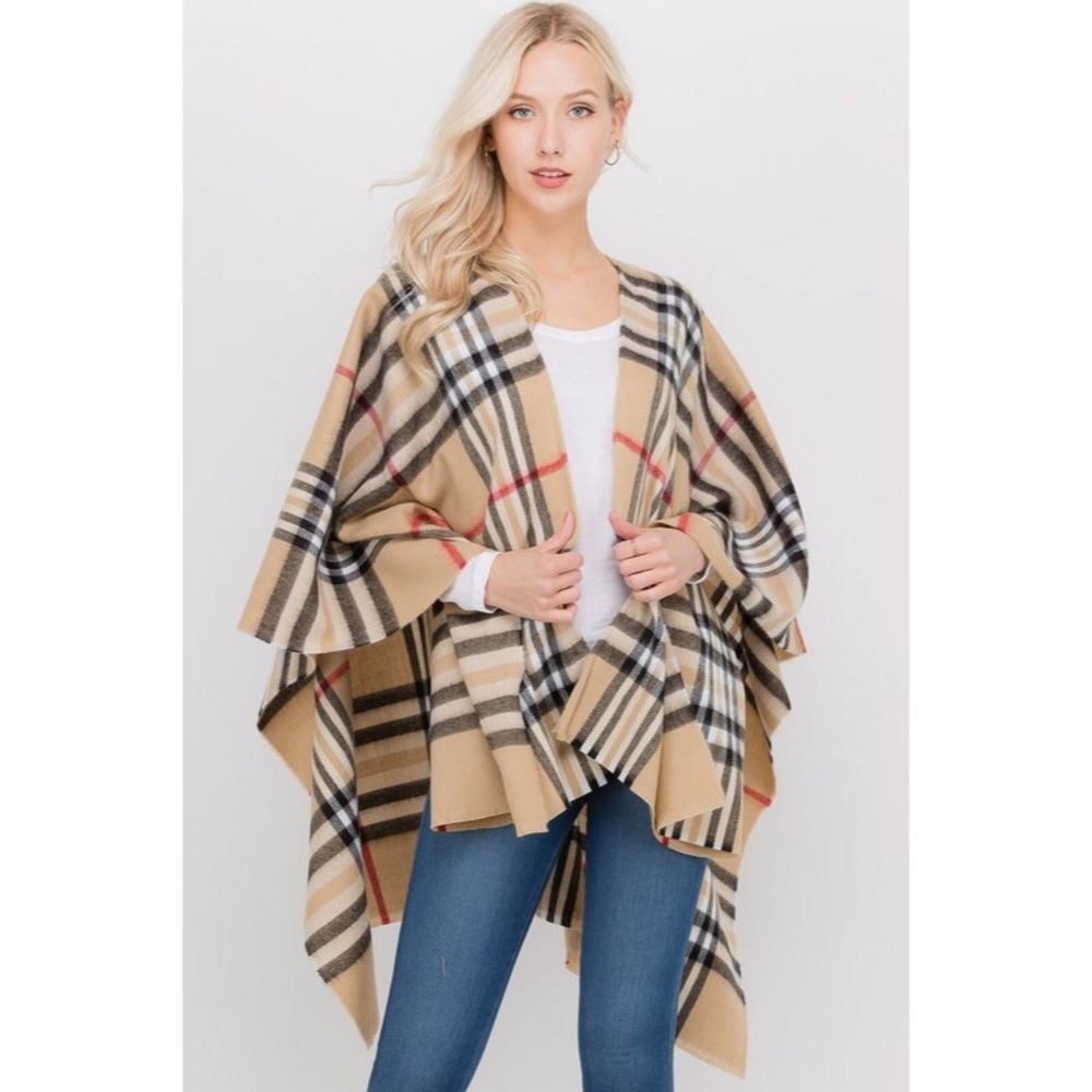 Long plaid scarf/shawl - Picture 4 of 8